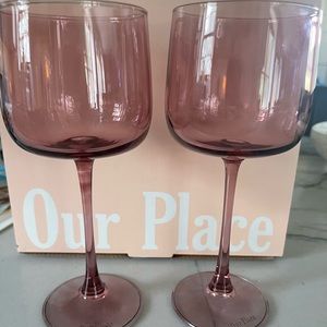 Tinted Wine Glasses - Rosa